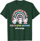 Rainbow Easter Para Teacher Paraprofessional Paraeducator T-Shirt - T-Shirt | Forest