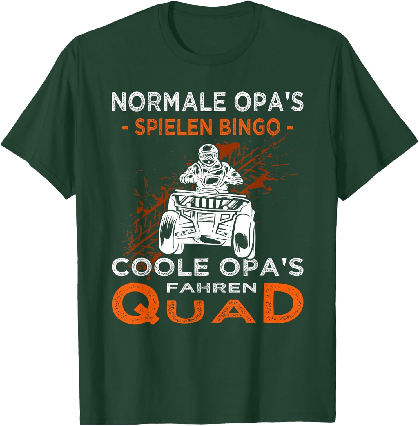 Coole Opas fahren Quad | Quadfahrer Opa T-Shirt - T-Shirt | Forest