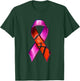 Basketball Pink Ribbon Breast Cancer Awareness Supporter T-Shirt - T-Shirt | Forest