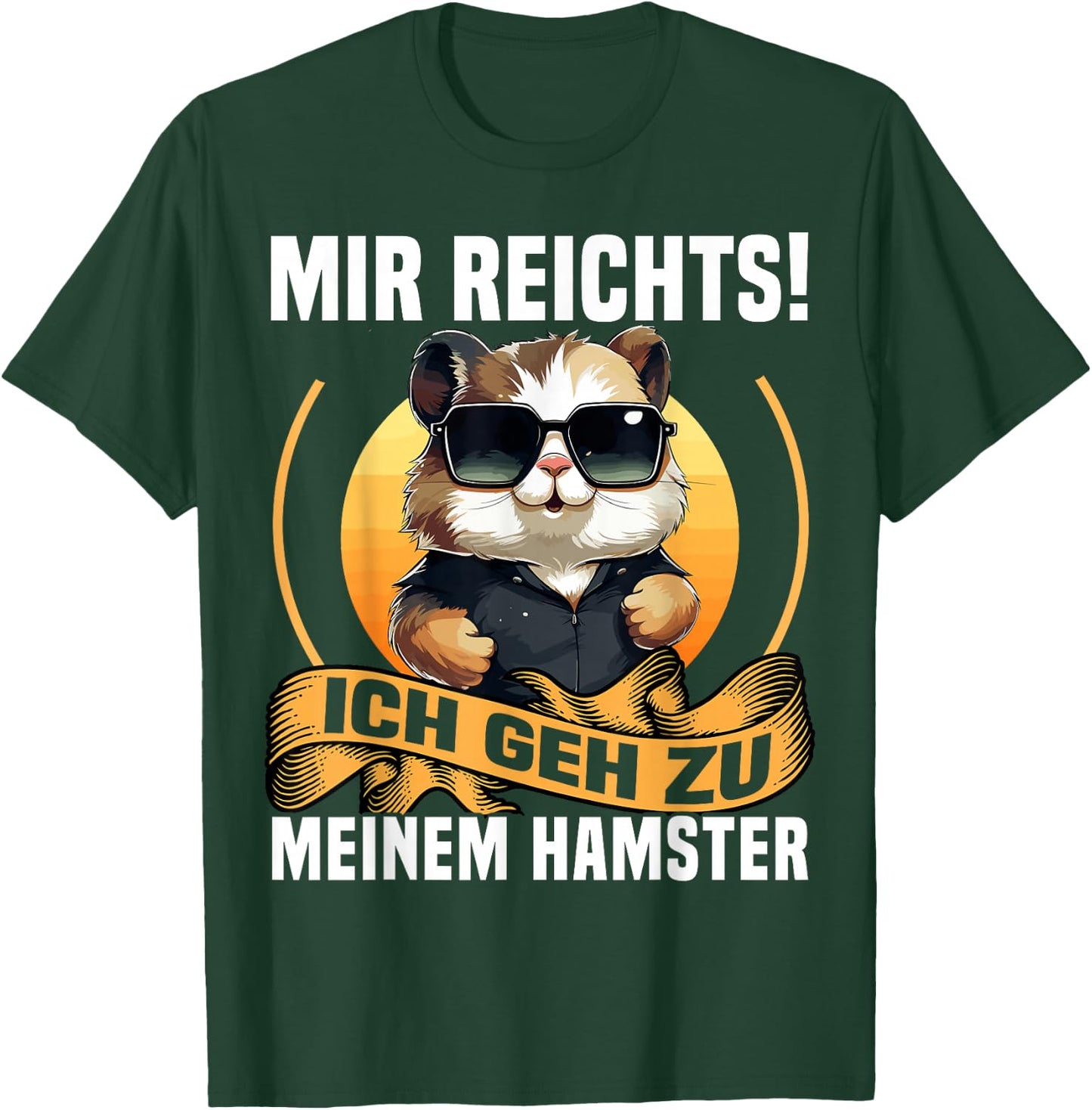 with German Text "Mir Reicht", black T-Shirt - T-Shirt | Forest