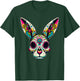 Bunny Sugar Skull Bunny Ears La Catrina Easter Day Of Dead T-Shirt - T-Shirt | Forest