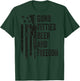 Guns Titties Beer & Freedom - Camo Guns Drinking (ON Back) T-Shirt - T-Shirt | Forest