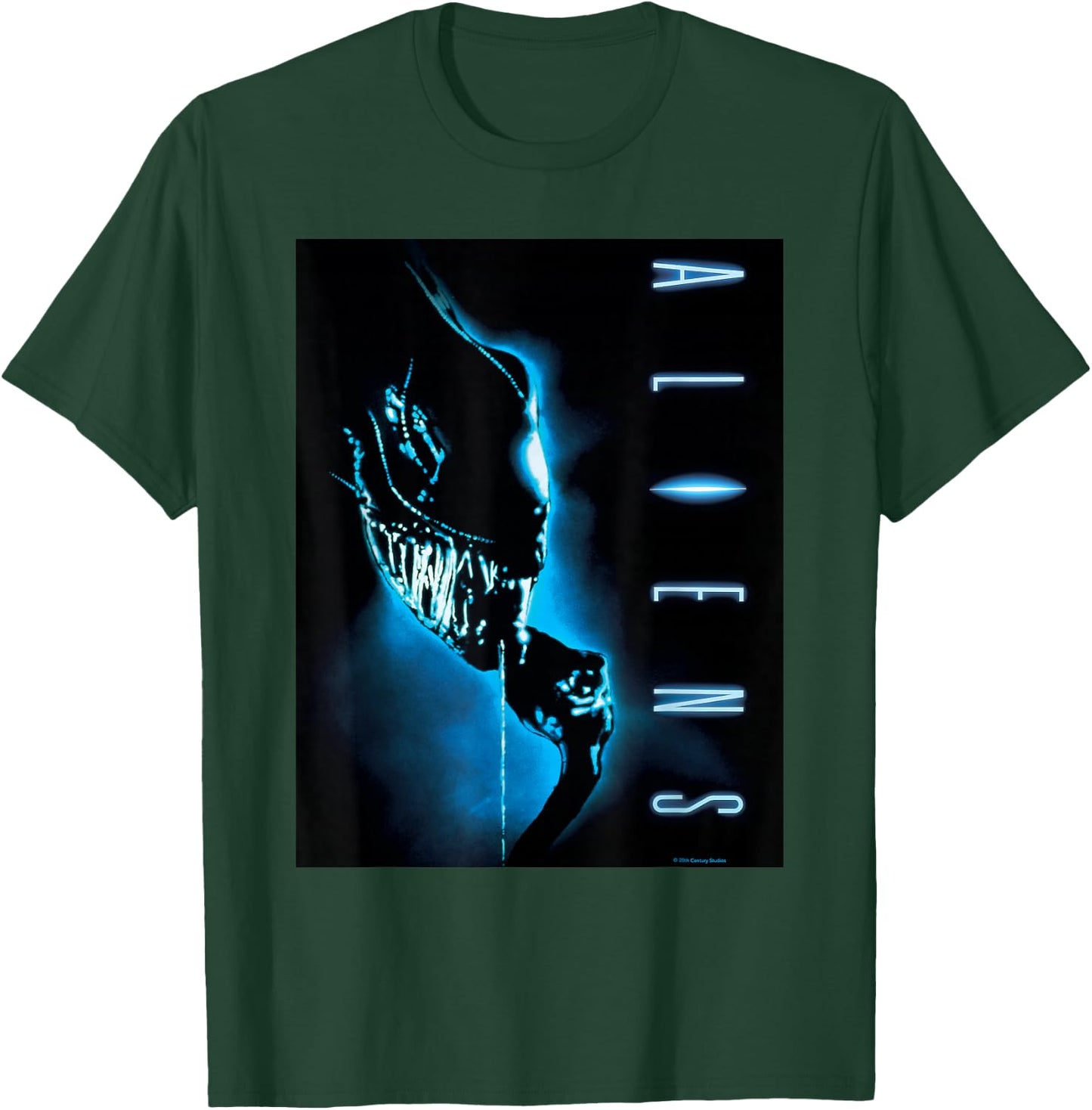 Aliens Xenomorph Retro Movie Poster , black T-Shirt - T-Shirt | Forest