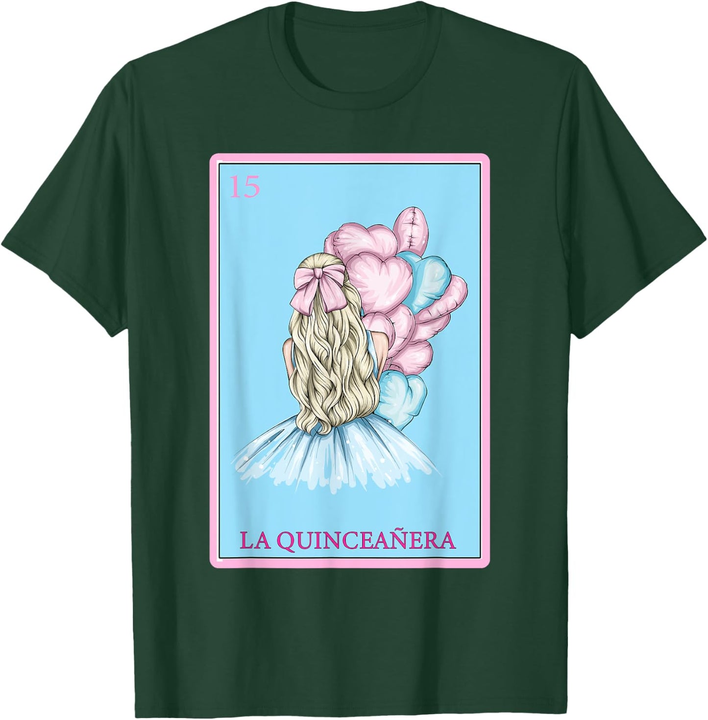 Funny Spanish-Mexican Bingo Gifts - La Quinceañera T-Shirt - T-Shirt | Forest