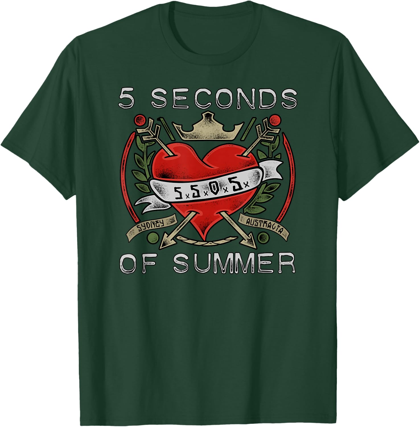 5 Seconds of Summer Arrow T-Shirt - T-Shirt | Forest
