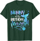 Nanny Of The Birthday Mermaid Family Matching Party Squad T-Shirt - T-Shirt | Forest