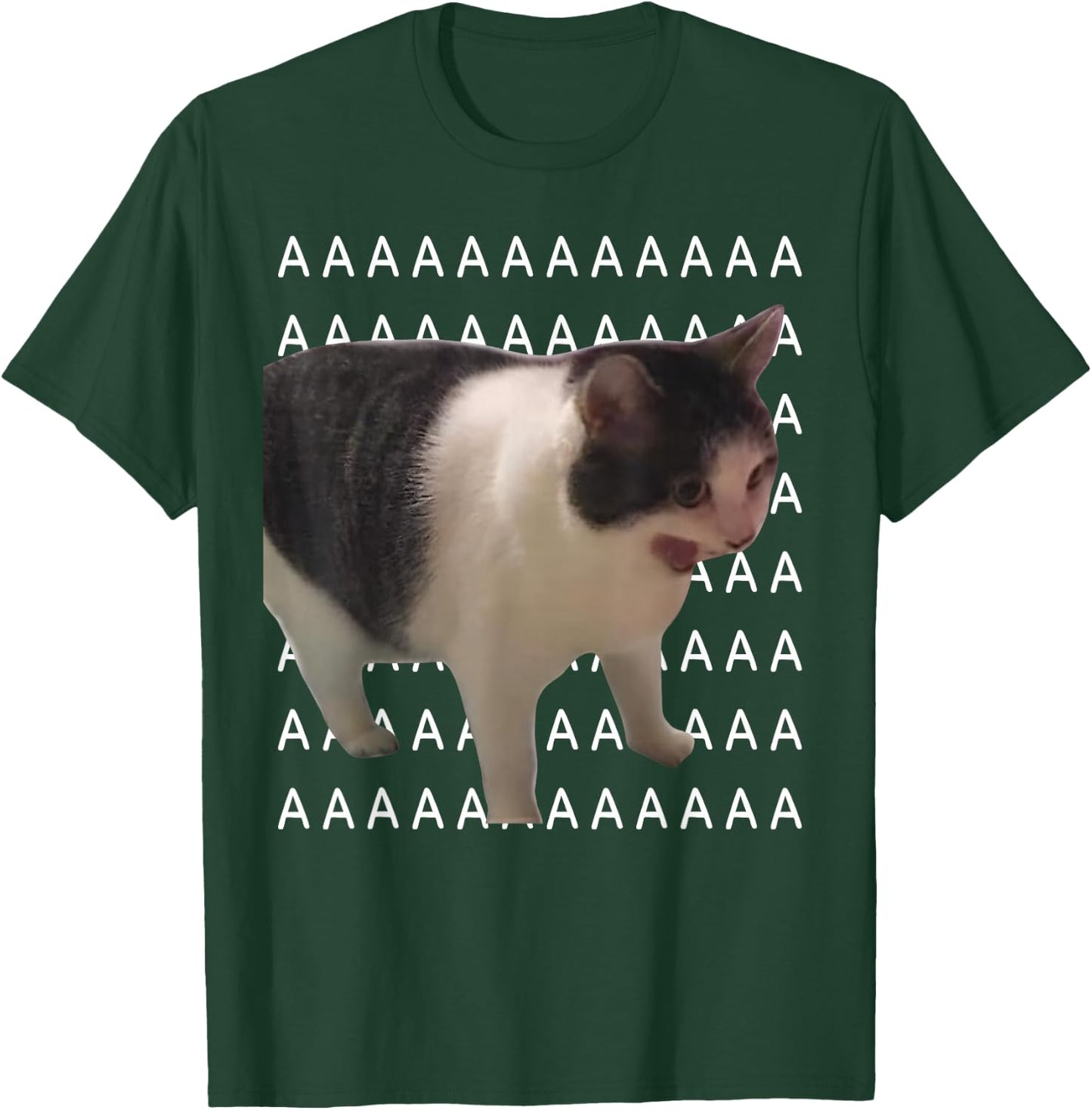 Screaming Cat Meme Angry Cat T-Shirt - T-Shirt | Forest