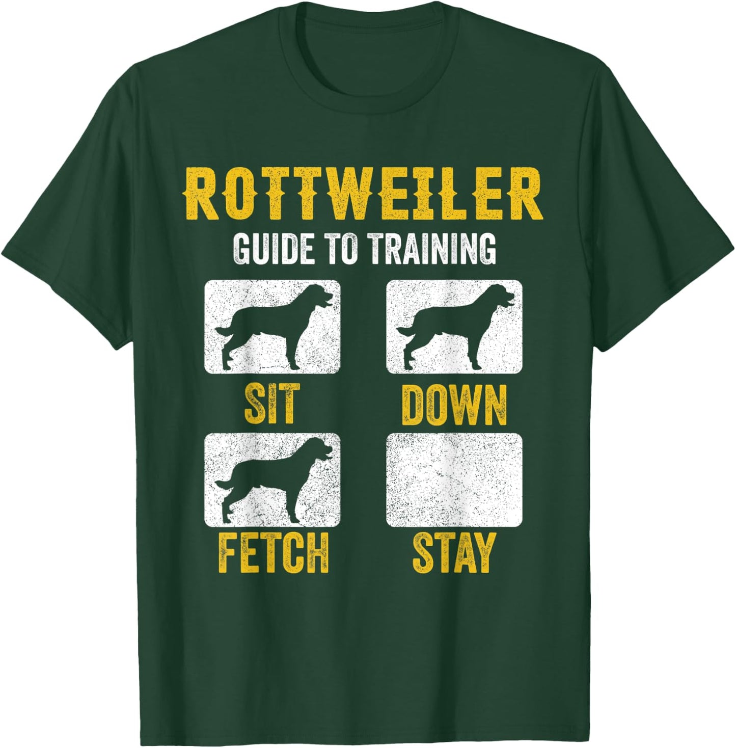 Rottweiler Guide To Training Shirts, Dog Mom Dad Lover Owner T-Shirt - T-Shirt | Forest