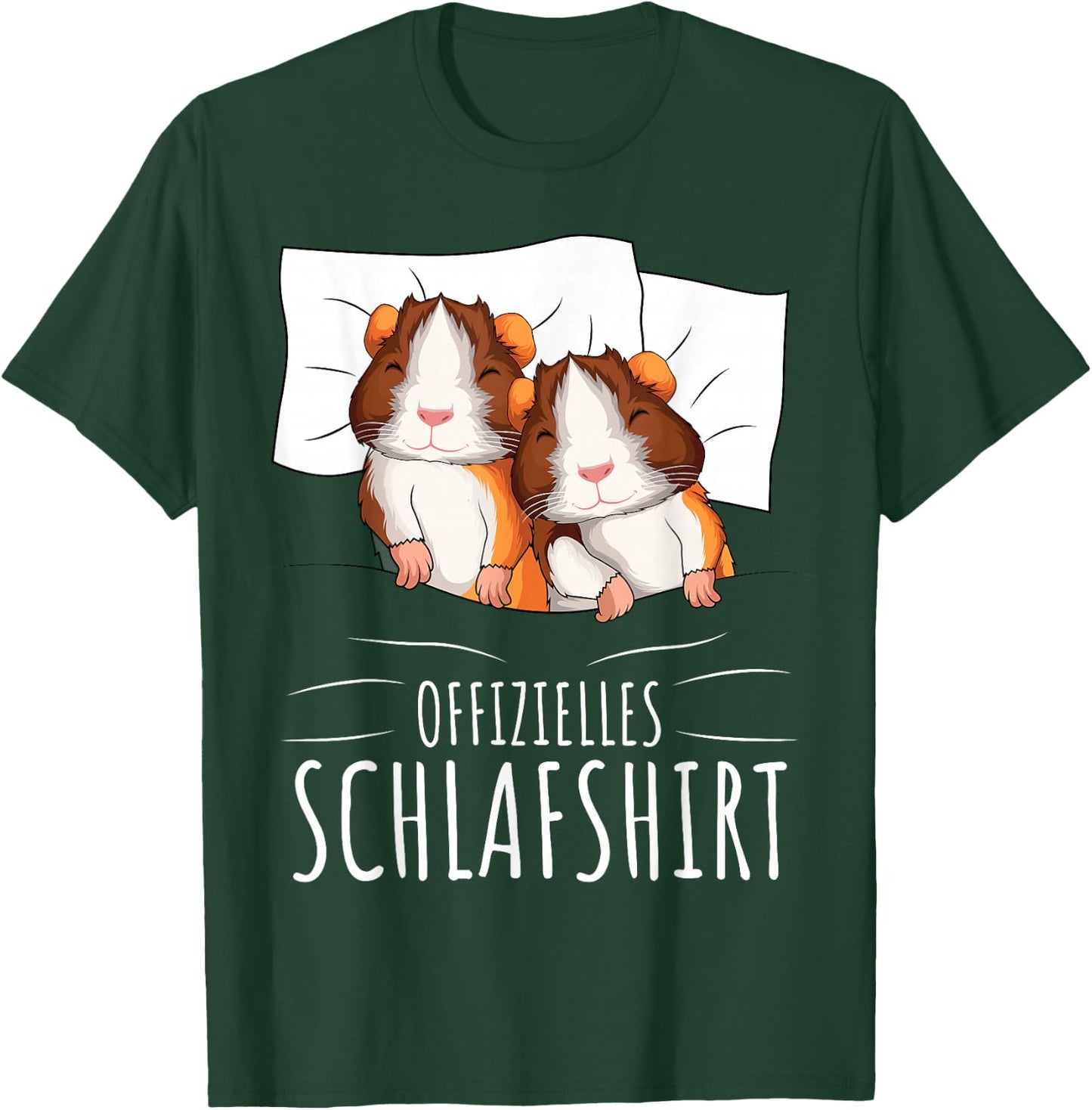Guinea Pig Official Sleep Shirt , black T-Shirt - T-Shirt | Forest