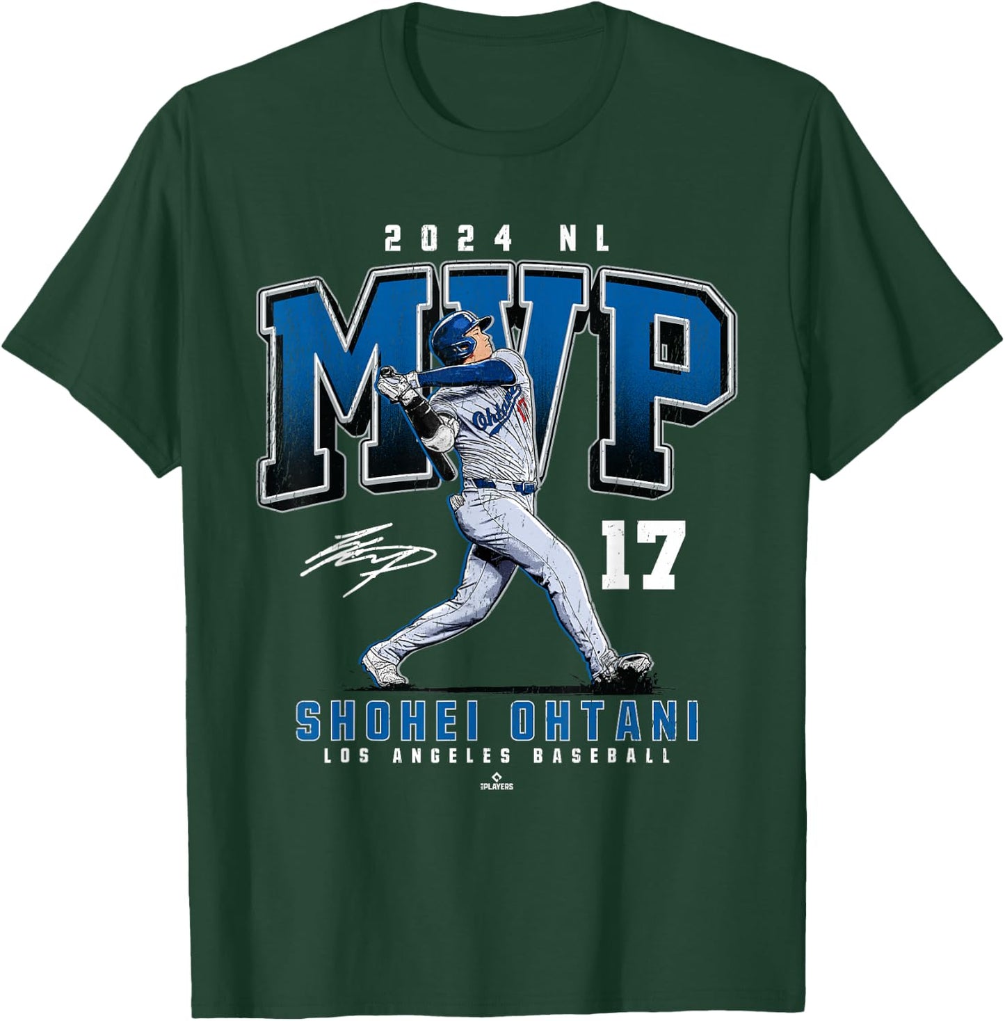 2024 NL MVP Shohei Ohtani Los Angeles Baseball MLBPA T-Shirt - T-Shirt | Forest