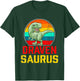 Draven Saurus Family Reunion Last Name Team Funny Custom T-Shirt - T-Shirt | Forest