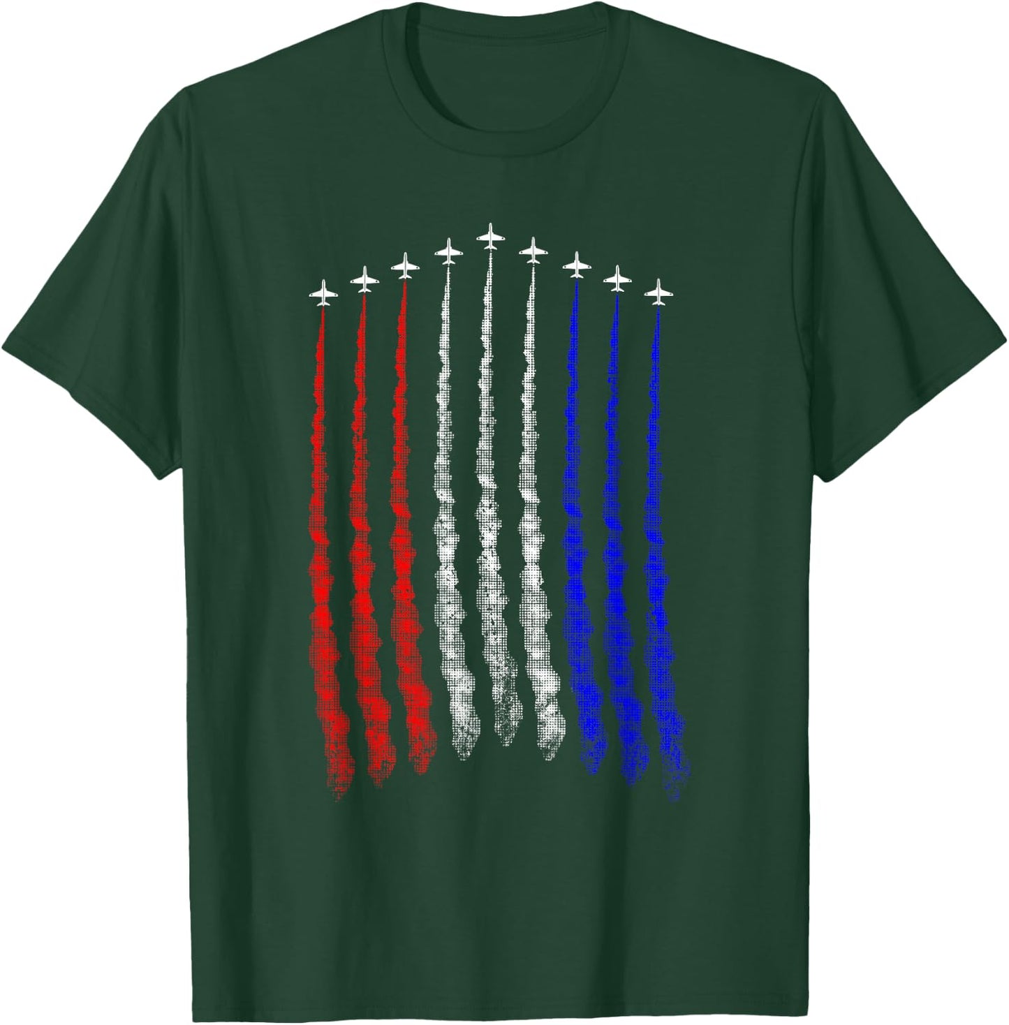 Red White Blue Air Force Flyover T-Shirt - T-Shirt | Forest