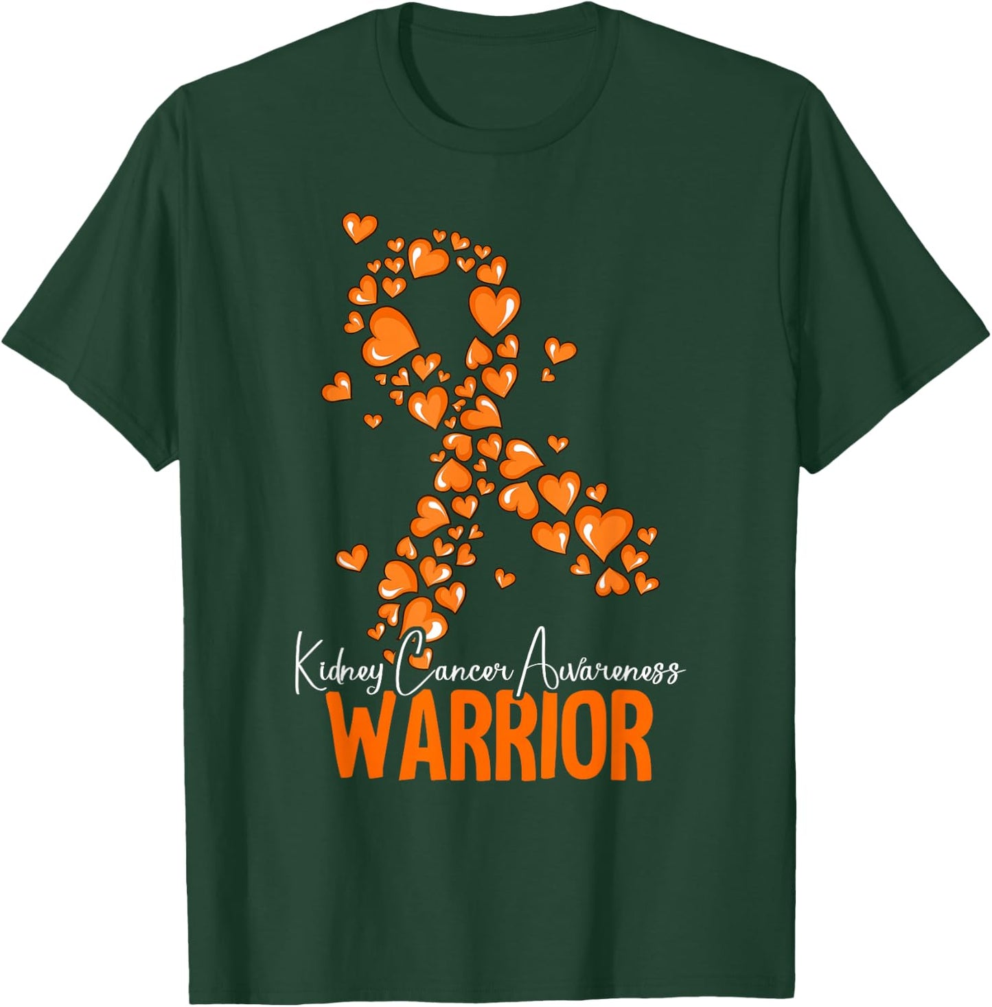 Warrior Kidney Cancer Awareness T-Shirt - T-Shirt | Forest
