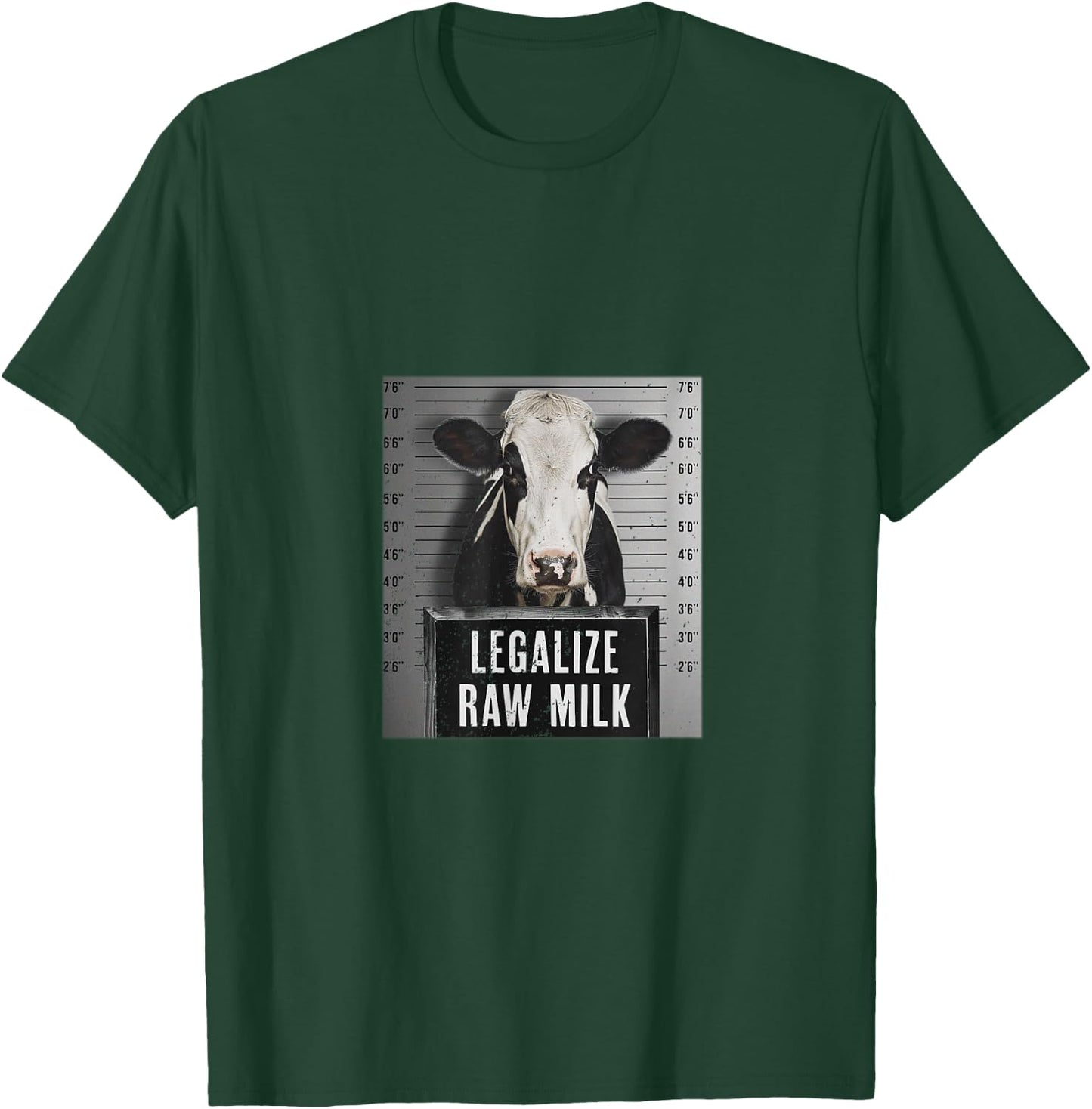 Legalize Raw Milk - Drink Raw Milk Design T-Shirt - T-Shirt | Forest