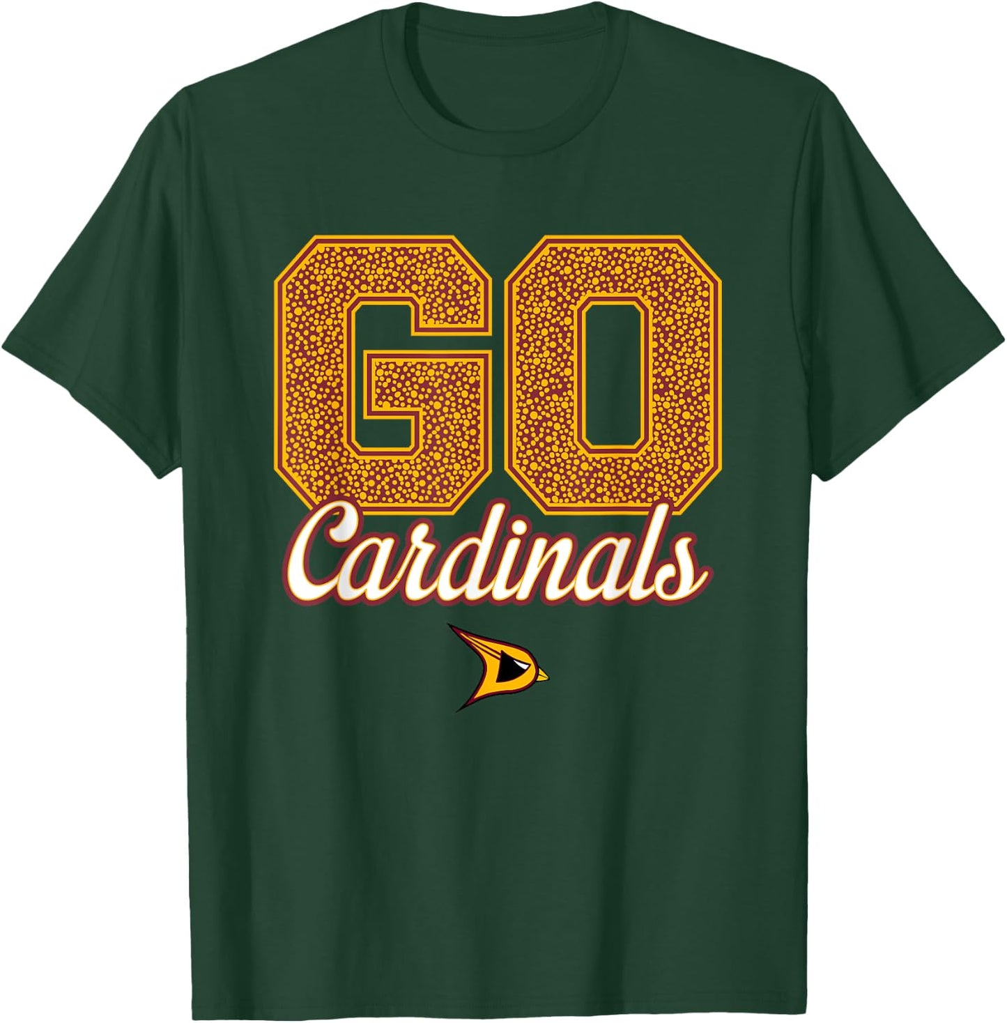 Davison Cardinals Logo GO! School Pride HS T-Shirt - T-Shirt | Forest