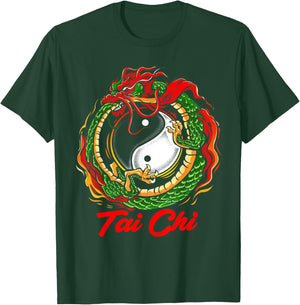 Chinese Dragon Tai Chi Apparel T-Shirt - T-Shirt | Forest