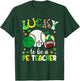 Lucky To Be A PE Teacher Shamrock St Patrick's Day T-Shirt - T-Shirt | Forest