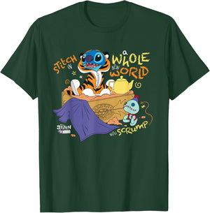 Disney 100 Stitch in Costume Rajah Aladdin a Whole New World T-Shirt - T-Shirt | Forest