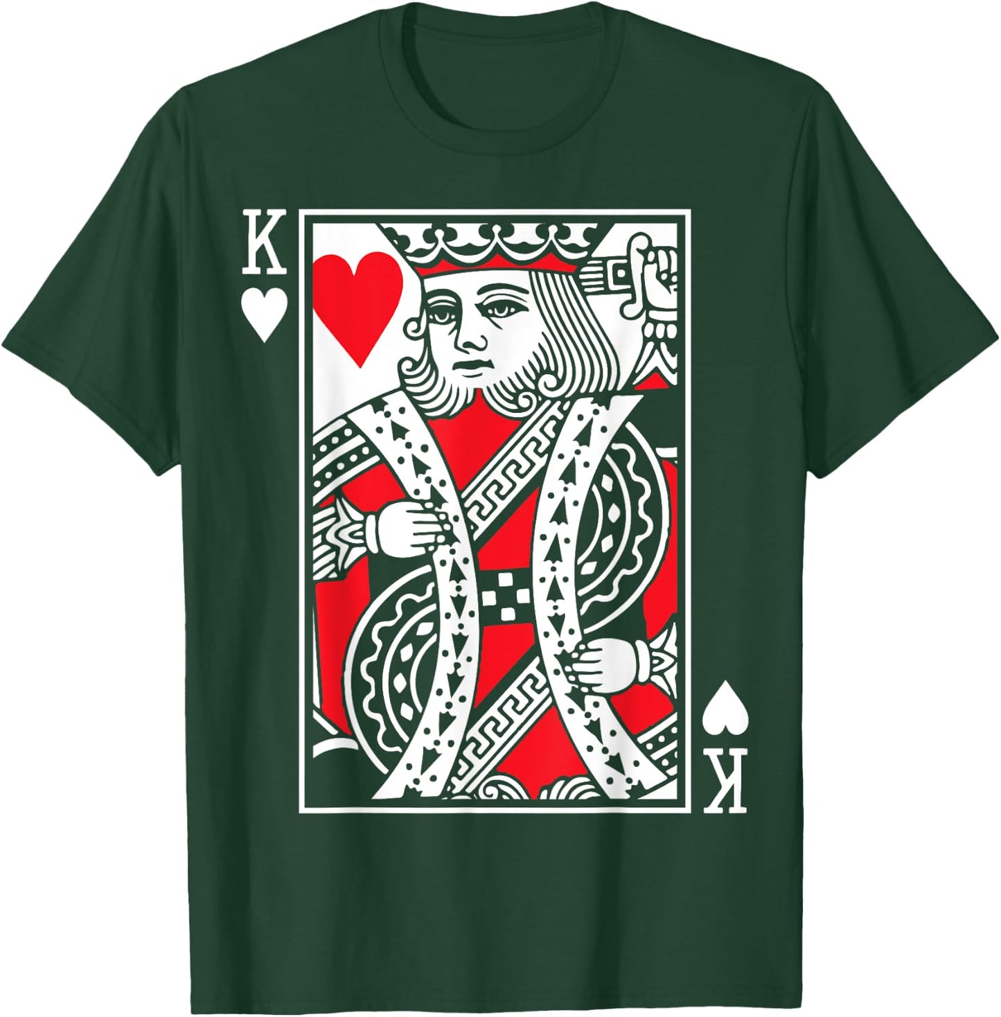 King of Hearts - Poker Cards Costume (Queen Available). T-Shirt - T-Shirt | Forest