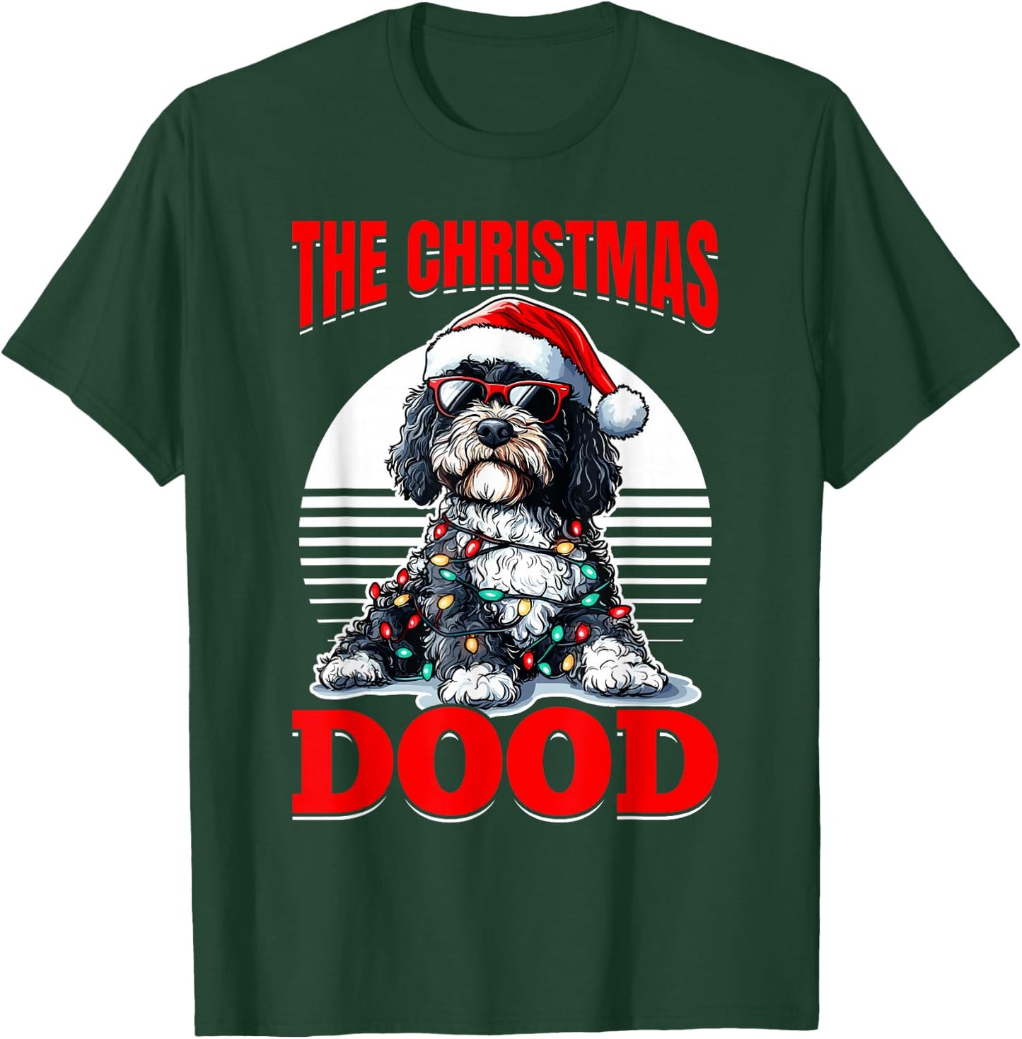 Bernedoodle Christmas Dog Breed The Christmas Dood T-Shirt - T-Shirt | Forest