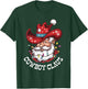 Cowboy Claus Cowboy Santa Hat Xmas Christmas Western Style T-Shirt - T-Shirt | Forest