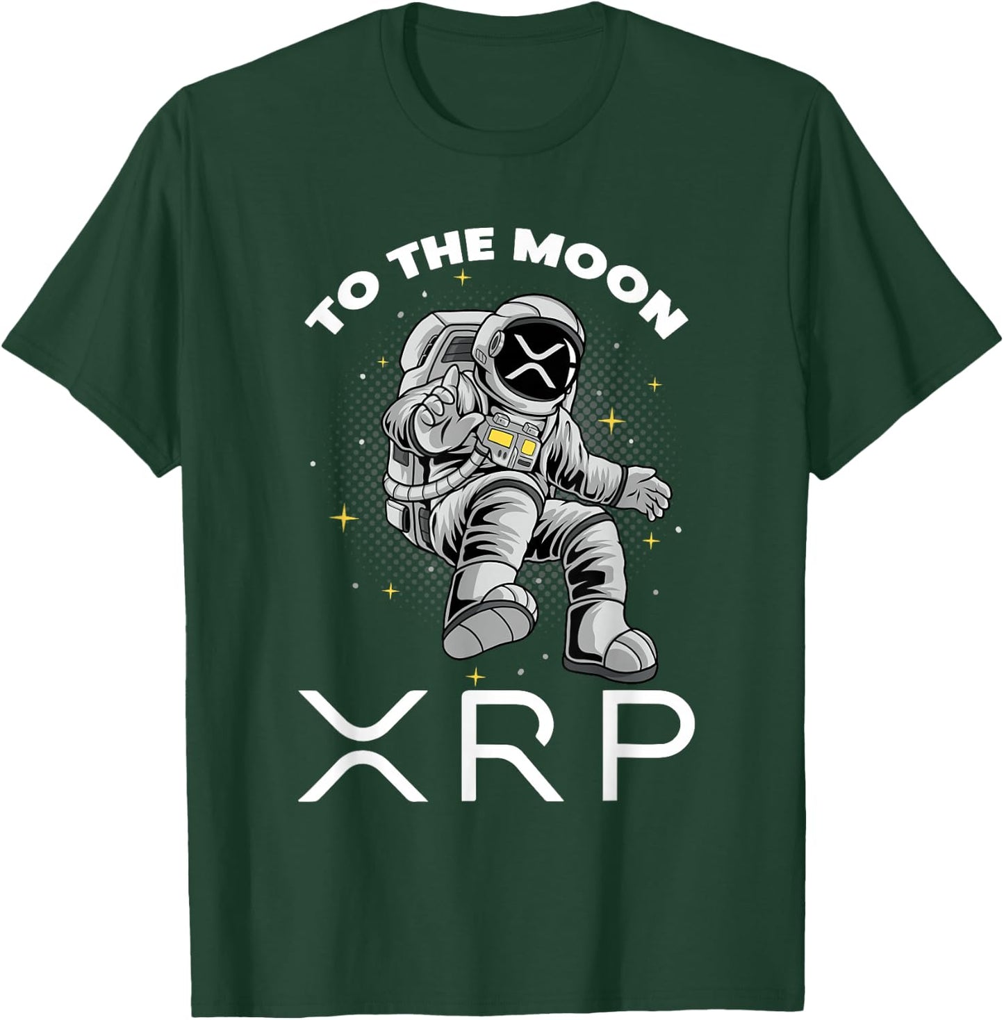 XRP To The Moon Ripple XRP Crypto Gifts Bitcoin HODL Coin T-Shirt - T-Shirt | Forest