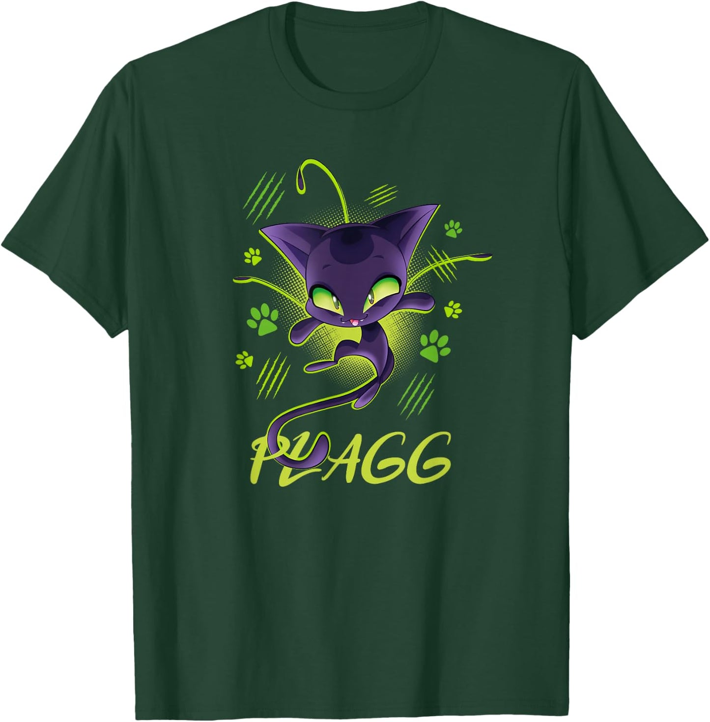 Miraculous Ladybug Kwamis Collection with Plagg T-Shirt - T-Shirt | Forest