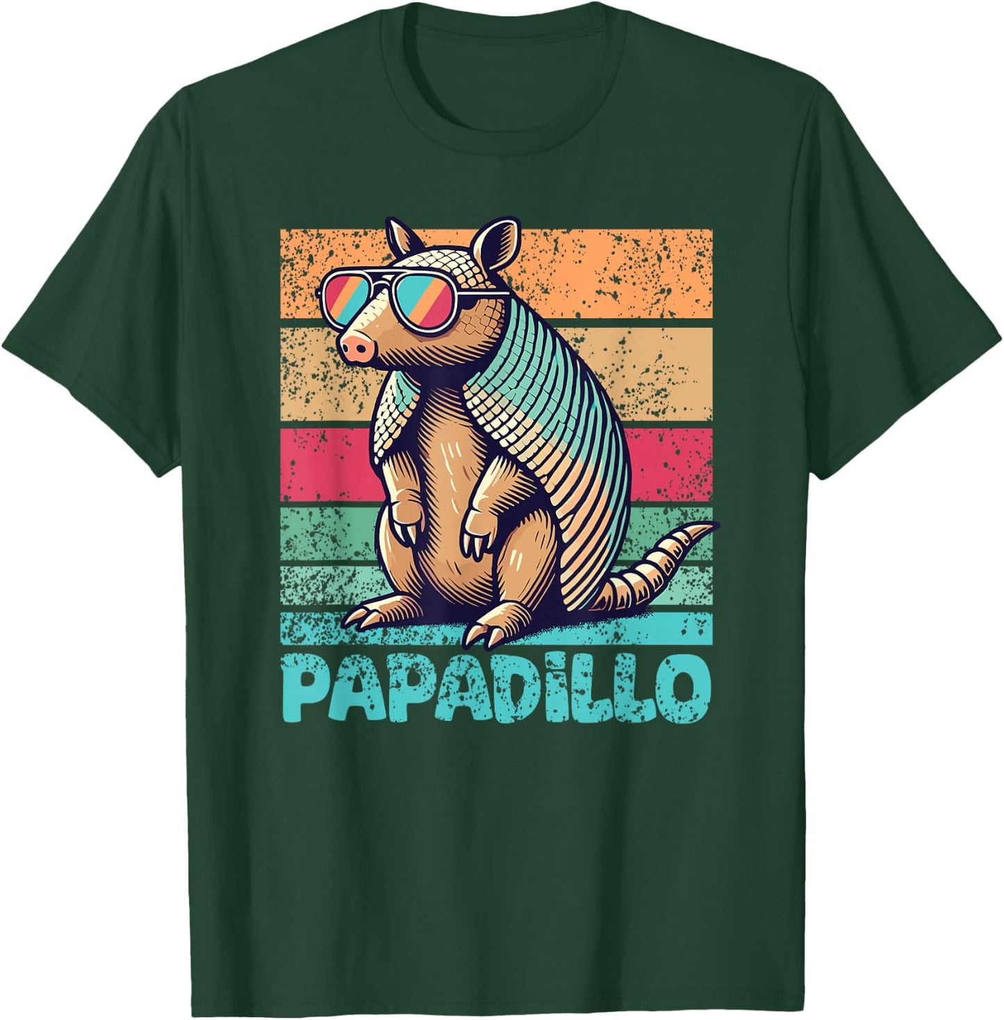 Papadillo Father's Day Best Dad Armadillo T-Shirt - T-Shirt | Forest
