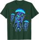 Jellyfish Medusa Jellies Blue Marine Sea Ocean Diver Surfer , black T-Shirt - T-Shirt | Forest