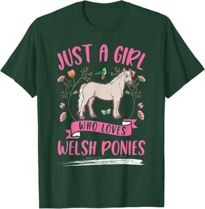 Just a girl who loves Welsh Pony T-Shirt - T-Shirt | Forest