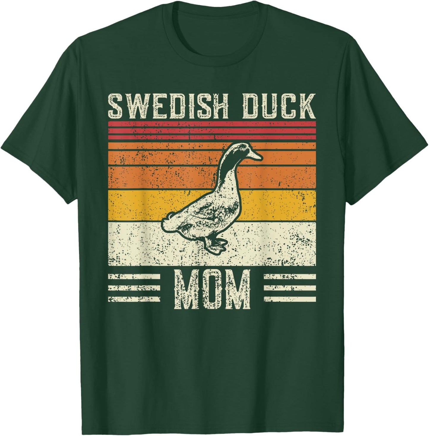 Best Duck Mom Women - Vintage Swedish Duck T-Shirt - T-Shirt | Forest