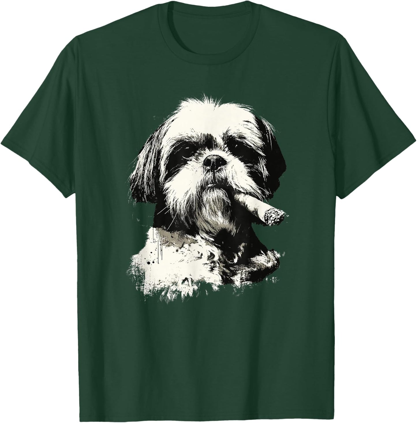 Shih Tzu Dog Owner for Dad Father's Day T-Shirt - T-Shirt | Forest