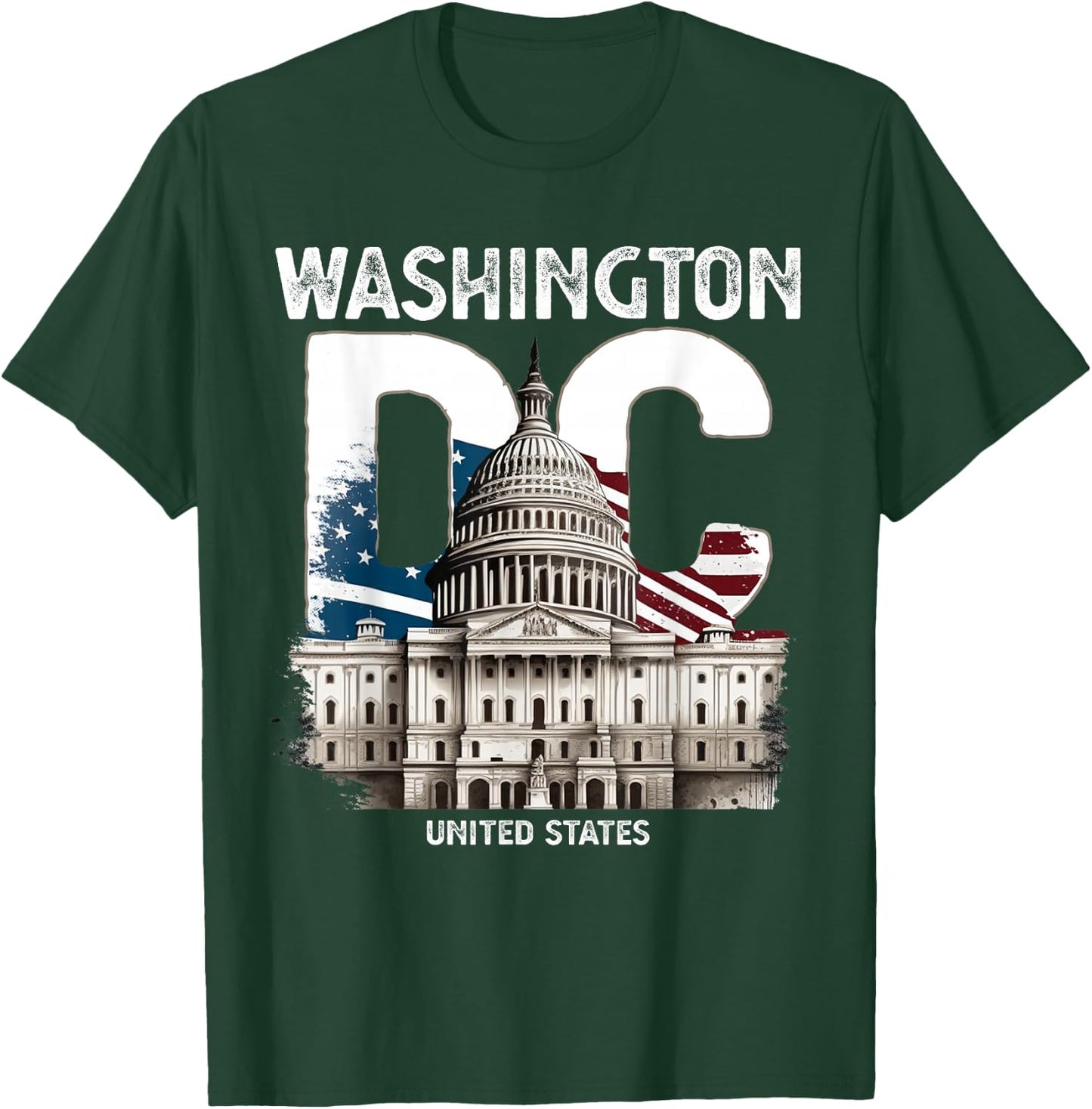 Washington DC Capitol Hill USA Souvenirs Gifts Men Women Kid T-Shirt - T-Shirt | Forest
