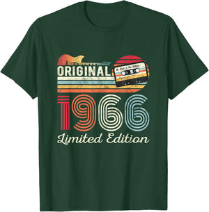 Original 1966 Geburtstag Gitarren Musiker Kassette Tape T-Shirt - T-Shirt | Forest