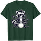 Drummer & Drums | Musician, Music | Boys, Funny Raccoon , Black, S T-Shirt - T-Shirt | Forest