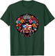 Afro Boricua Queen Crown Flowers Sunglasses Puerto Rico Flag T-Shirt - T-Shirt | Forest
