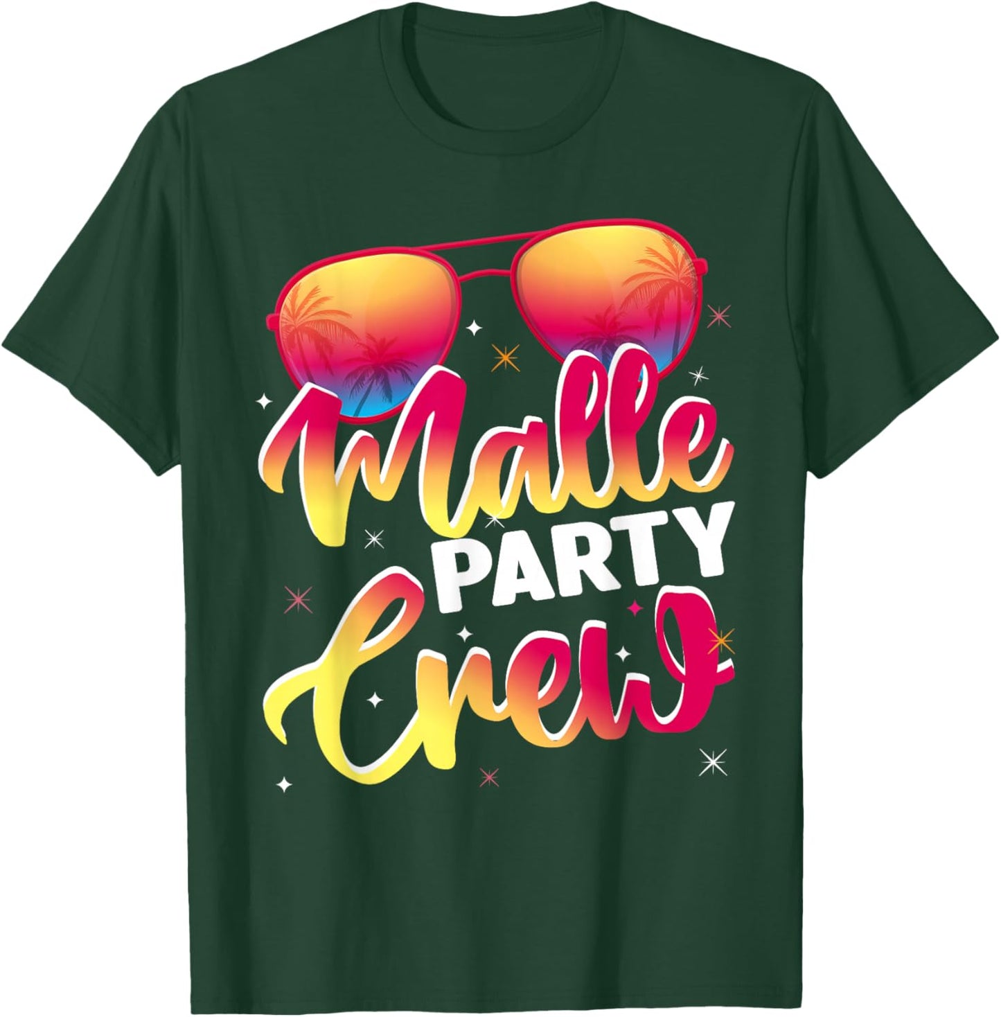 Malle Party Crew Party Holiday Mallorca , black T-Shirt - T-Shirt | Forest
