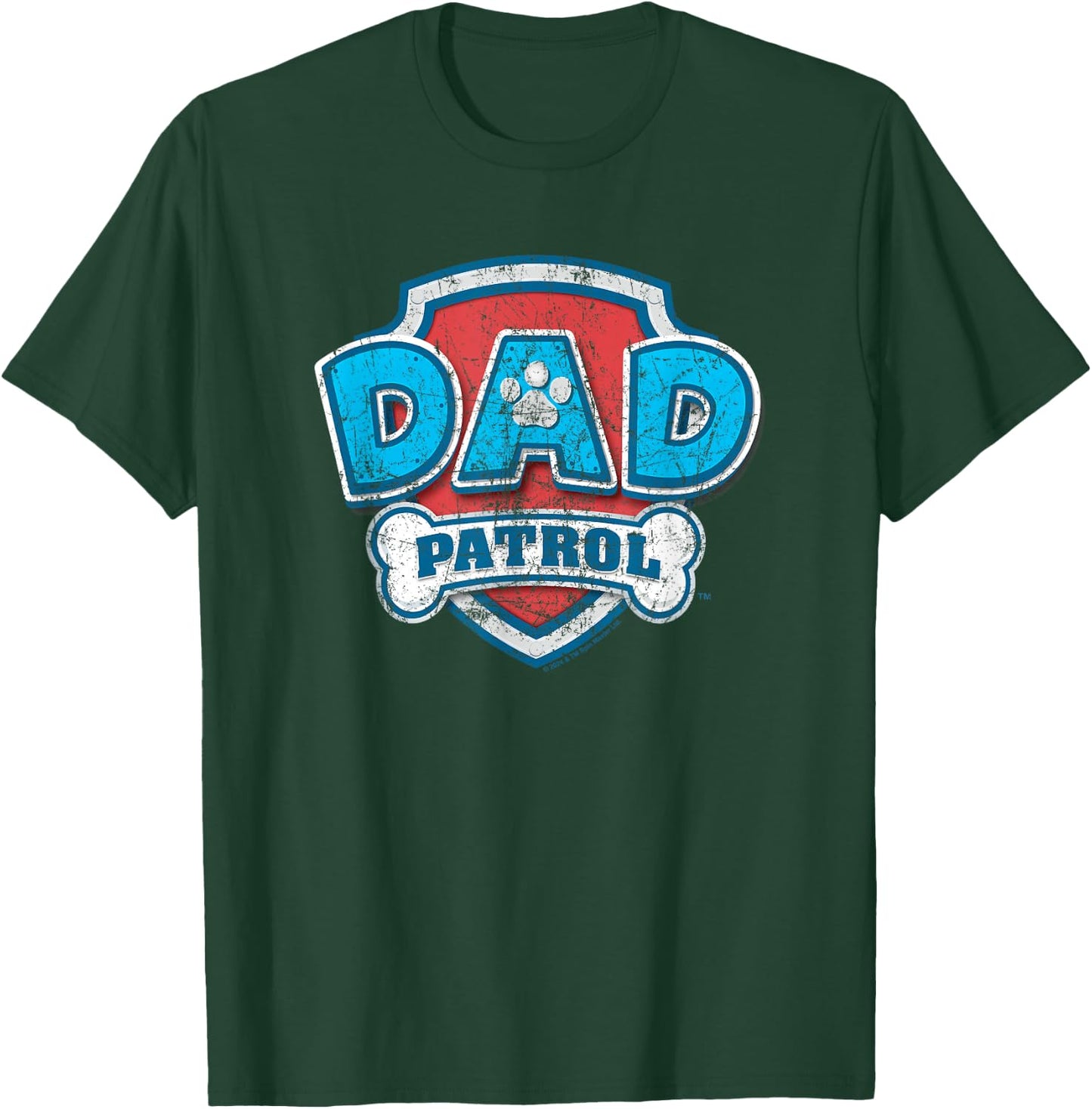Paw Patrol Father's Day Dad Patrol , black T-Shirt - T-Shirt | Forest