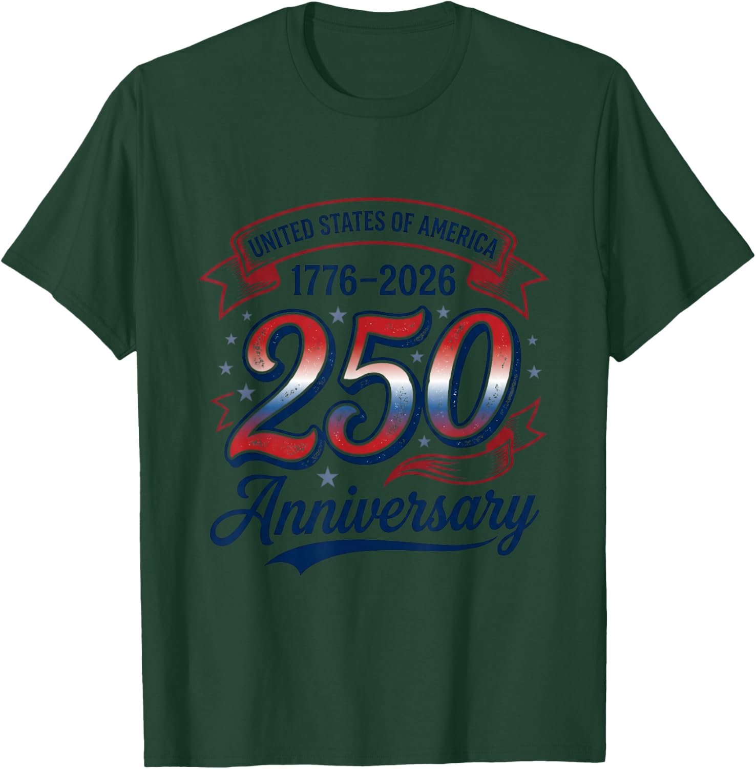 Patriotic Eagle USA 250th Freedom July Independence T-Shirt - T-Shirt | Forest