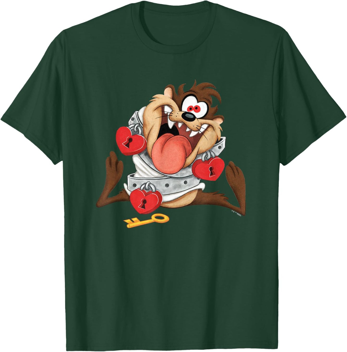 Looney Tunes Valentine's Day Taz Tied Up with Love T-Shirt - T-Shirt | Forest