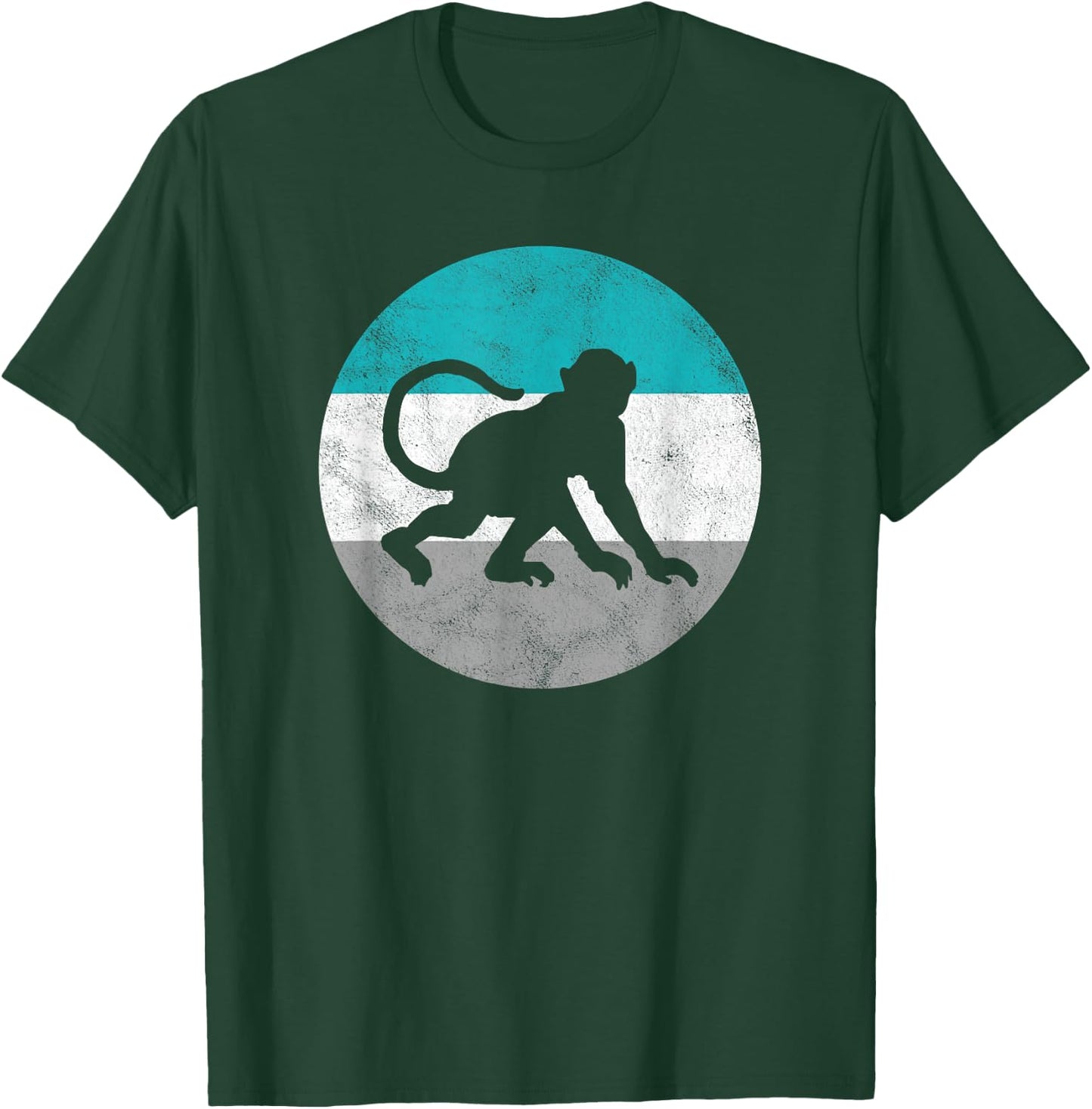 Monkey Retro Gift Women Boys & Girls T-Shirt - T-Shirt | Forest