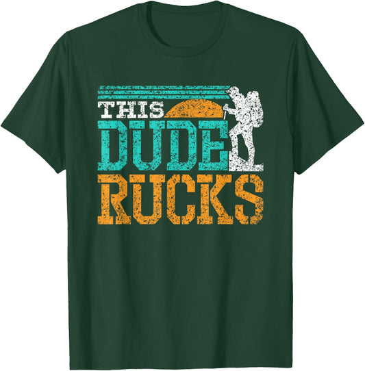 This Dude Rucks Backpack Rucksack Ruck Workout Rucking T-Shirt - T-Shirt | Forest