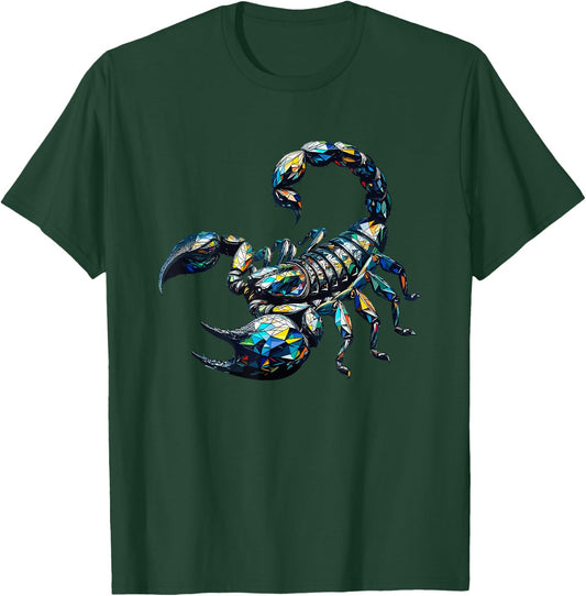 Polygon Art Scorpion Scorpions T-Shirt - T-Shirt | Forest