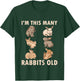 Kids 6 Year Old Bunny Rabbits Old 6th Birthday T-Shirt - T-Shirt | Forest