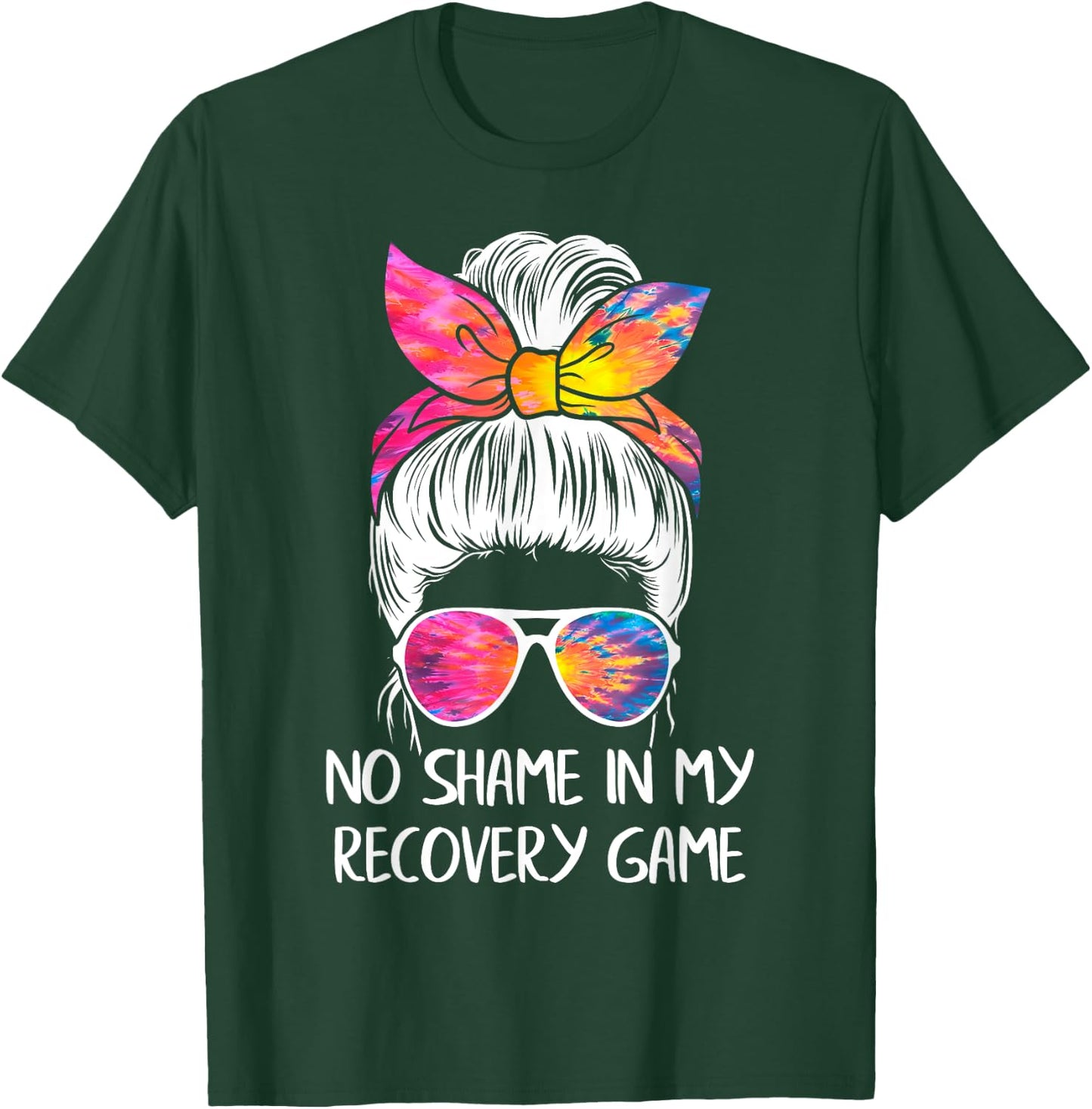 No Shame In My Recovery Game - Sobriety AA NA Anniversary T-Shirt - T-Shirt | Forest