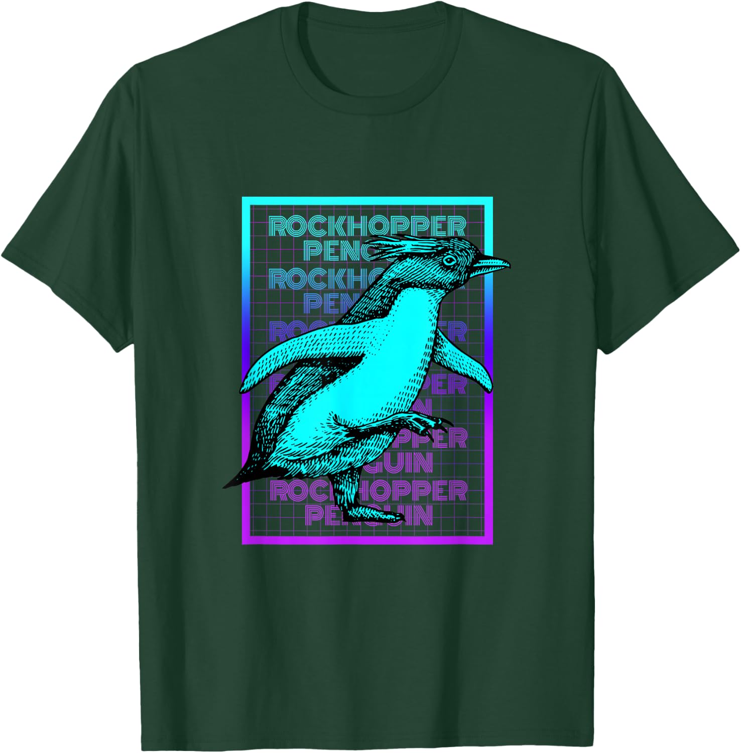 Rockhopper Penguin Vintage Retro Rockhopper Penguin T-Shirt - T-Shirt | Forest