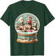 Christmas Otter Snow Globe Scene Family Holiday Xmas T-Shirt - T-Shirt | Forest