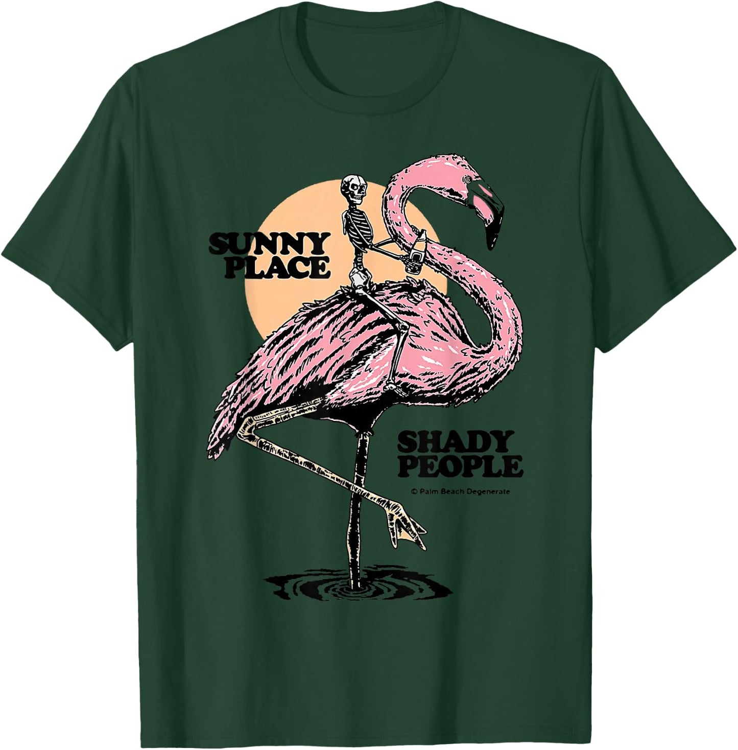 Flamingo Sunny Place Twenty People T-Shirt - T-Shirt | Forest