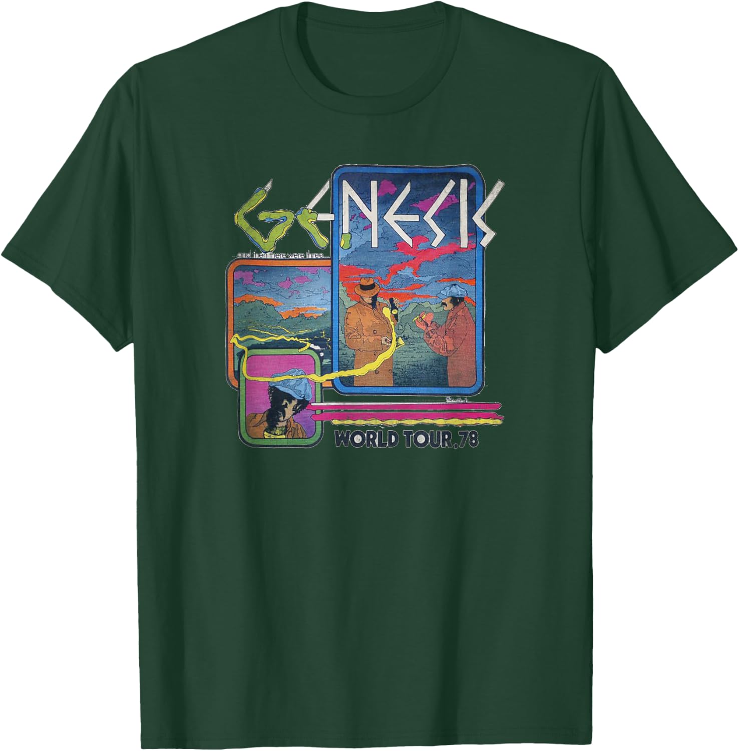 Genesis Rock Music Band World Tour 78 T-Shirt - T-Shirt | Forest