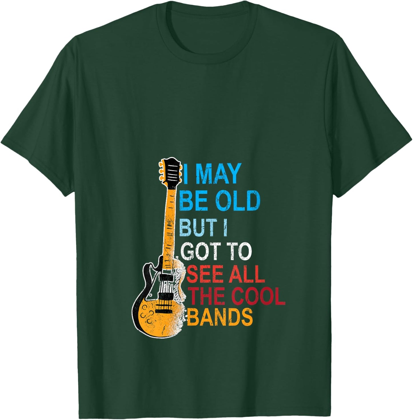 i may be old but i've seen all the good bands V-Neck T-Shirt - T-Shirt | Forest